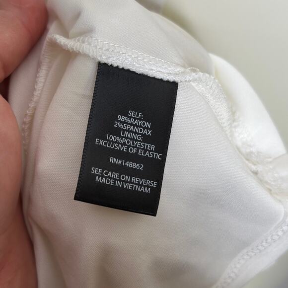 TORRID Mini Textured Woven High Lo Dress White {AA54} - Picture 7 of 7